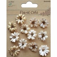 Little Birdie Crafts - Floral Cafe Collection - Printed Petite Daisies - Vintage