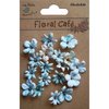 Little Birdie Crafts - Floral Cafe Collection - Printed Vienna Petals - Blue