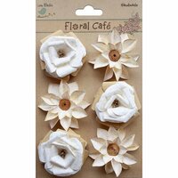 Little Birdie Crafts - Floral Cafe Collection - Printed Milan Petals - Vintage