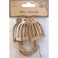 Little Birdie Crafts - Mix Media Collection - Bird Cage with Twine