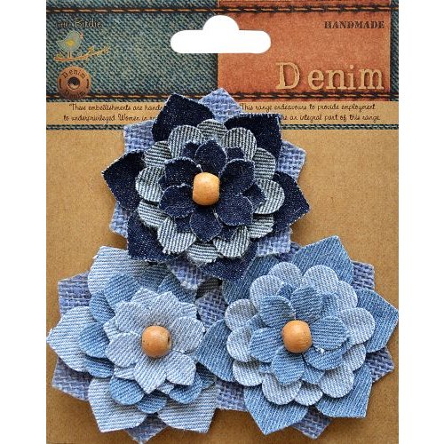 Little Birdie Crafts - Denim Collection - Aspen Flower