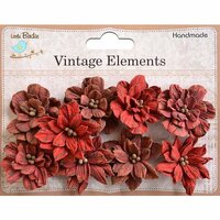 Little Birdie Crafts - Vellum Elements Collection - Serenade Blooms - Cherry Red