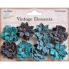 Little Birdie Crafts - Vellum Elements Collection - Serenade Blooms - Ocean Spray