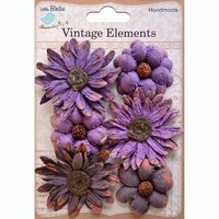 Little Birdie Crafts - Vellum Elements Collection - Phoebe Petals - Grape Crush