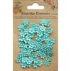 Little Birdie Crafts - Boutique Elements Collection - Beaded Petals - Micro - Blue