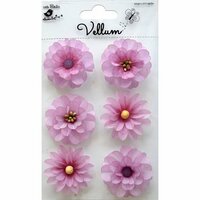 Little Birdie Crafts - Vellum Elements Collection - Boutique Flowers - Lilac