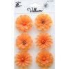 Little Birdie Crafts - Vellum Elements Collection - Boutique Flowers - Sunset Orange