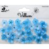 Little Birdie Crafts - Vellum Elements Collection - Jeweled Florettes - Cool Blue