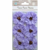 Little Birdie Crafts - Tissue Paper Flowers Collection - Pollen Star Flowers - Purple