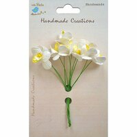 Little Birdie Crafts - Handmade Creation Collection - Mini Orchid Flower - Yellows