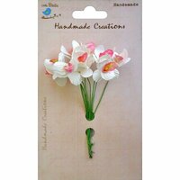 Little Birdie Crafts - Handmade Creation Collection - Mini Orchid Flower - Reds