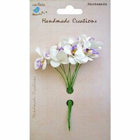 Little Birdie Crafts - Handmade Creation Collection - Mini Orchid Flower - Purples