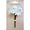 Little Birdie Crafts - Handmade Creation Collection - Mini Lily Flower - Whites
