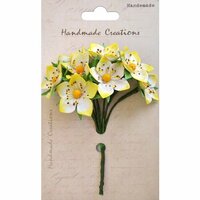 Little Birdie Crafts - Handmade Creation Collection - Strawberry Flower - Yellows
