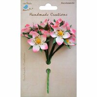 Little Birdie Crafts - Handmade Creation Collection - Strawberry Flower - Pinks