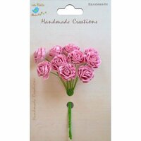 Little Birdie Crafts - Handmade Creation Collection - Open Rose - Pink