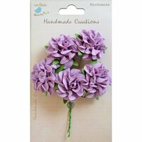 Little Birdie Crafts - Handmade Creation Collection - Curly Rose - Purple