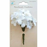 Little Birdie Crafts - Handmade Creation Collection - Sakura Flower - White