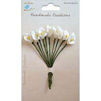 Little Birdie Crafts - Handmade Creation Collection - Calla Lily Flower - White