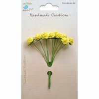 Little Birdie Crafts - Handmade Creation Collection - Open Rose - Yellow