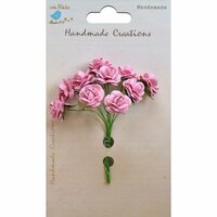 Little Birdie Crafts - Handmade Creation Collection - Open Rose - Pink