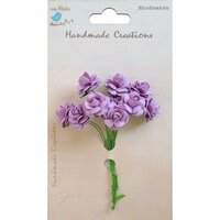 Little Birdie Crafts - Handmade Creation Collection - Open Rose - Purple