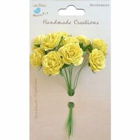 Little Birdie Crafts - Handmade Creation Collection - Curly Rose - Yellow