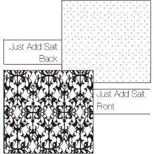 Luxe Designs Inc. - Classic Black Collection - 12x12 Double Sided Paper - Just Add Salt