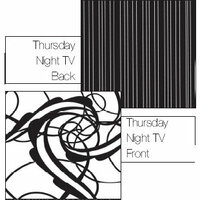 Luxe Designs Inc. - Classic Black Collection - 12x12 Double Sided Paper - Thursday Night TV, CLEARANCE