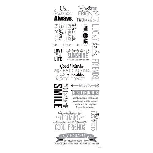 Momenta - Vellum Stickers with Foil Accents - Friendship