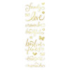 Momenta - Mini Clear Stickers with Foil Accents - Family