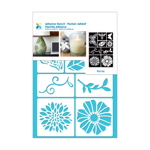Momenta - Adhesive Stencils - Flowers and Bugs