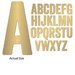 Momenta - Chipboard Stickers with Foil Accents - Extra Large - Sans Serif Alphabet - Gold