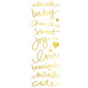 Momenta - Mini Vellum Stickers with Foil Accents - Baby