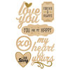 Momenta - Wood Stickers with Foil Accents - Romance