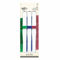 Art-C - Pre-Filled Glitter Waterbrushes - Green, Indigo, Brick Red