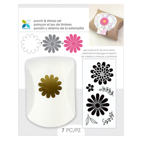 Momenta - Punch and Clear Acrylic Stamp Sets - Flowers