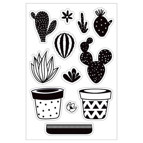 Momenta - Clear Acrylic Stamps - Build Your Own Cactus