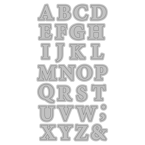 Momenta - Cut and Emboss Template - Alphabets