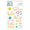 Momenta - Cardstock Stickers - Hello Sunshine - Gold Foil