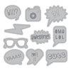 Momenta - Cut and Emboss Template - Word Bubble Icons