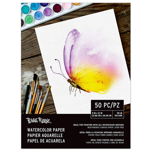 Brea Reese - Watercolor Paper - 9 x 12 - 50 Sheets