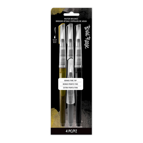 Brea Reese - Pre-Filled Waterbrushes - Glitter Gold, Silver, Black