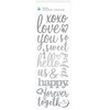Momenta - Puffy Stickers - XOXO Love You Sweet - Silver