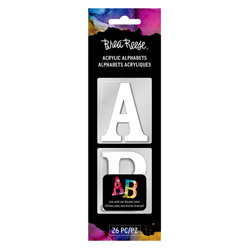 Brea Reese - Acrylic Alphabets - White - 2 Inches