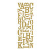 Momenta - Puffy Alphabet Stickers - Gold Foil