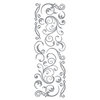 Momenta - Puffy Stickers with Foil Accents - Silver Flourish