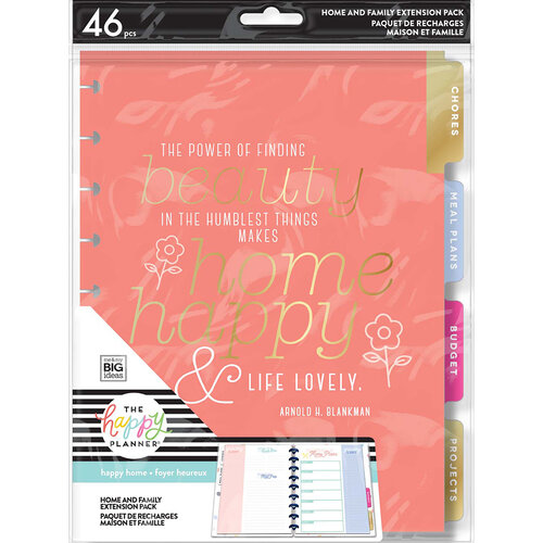 Me and My Big Ideas - Happy Planner Collection - Classic Planner - Add-Ons - Extension Pack - Happy Home