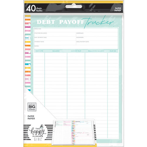 Me and My Big Ideas - Happy Planner Collection - Planner Add-Ons - Savvy Saver - Debt Payoff Tracker