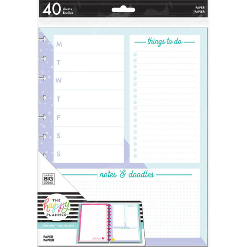 Me and My Big Ideas - Happy Planner Collection - Planner - Big - Fill Paper - Functional Color